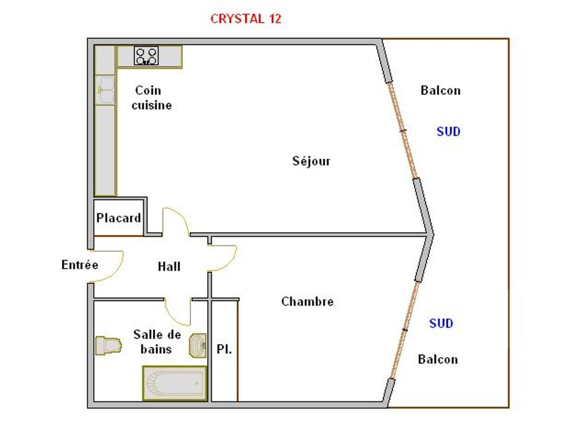 2 Pieces 4 Pers, Proximite Commerces, Garage Et Ascenseur - Fr-1-304-12 Apartment *